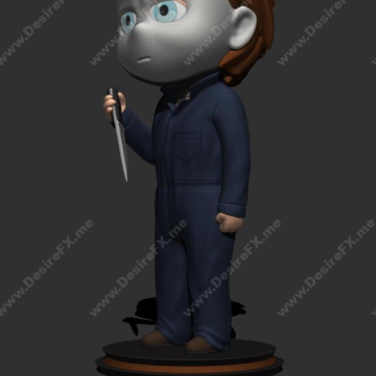 小头怪——迈克尔·迈尔斯——3D打印模型|LIttle Big Head – Michael Myers – 3D Print Model STL