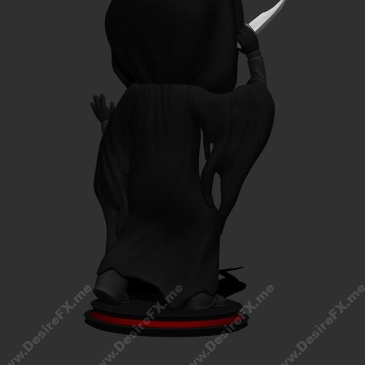 小头怪——鬼脸——3D打印模型|Little Big Head – Ghostface – 3D Print Model STL