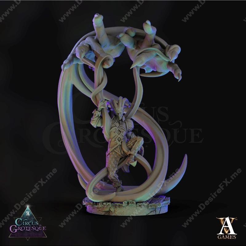 Archvillain Games《怪诞马戏团》角色模型3D打印版|Archvillain Games – Circus Grotesque – Circus Jesters – 3D Print Model STL