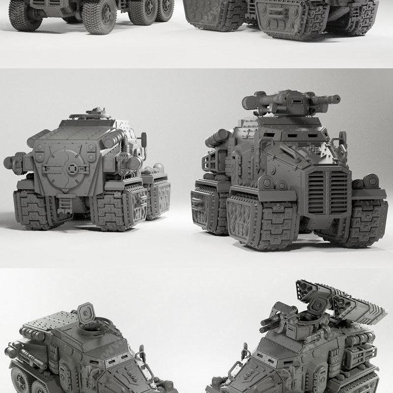 帝国军事装甲车辆 3D打印模型|Imperial Military Force Heavily Armored Vehicle – 3D Print Model
