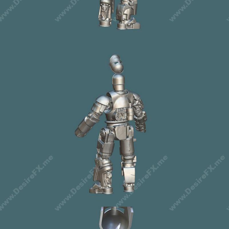 钢铁侠Mark I 可动3D打印模型|Iron-Man Mark I Articulated – 3D Print Model