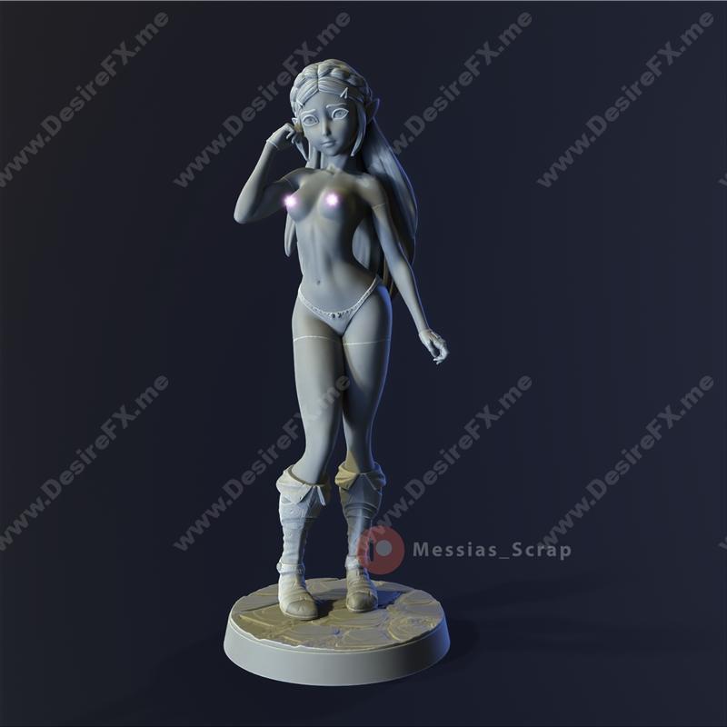 塞尔达公主 3D打印模型|Princess Zelda – 3D Print Model STL