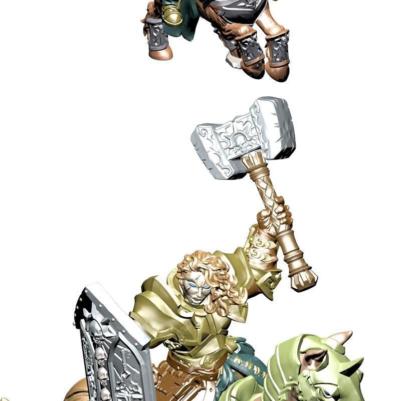 骑战之锤与骑战之锤3D打印模型|Cavalry Flail and Cavalry Hammer – 3D Print Model STL