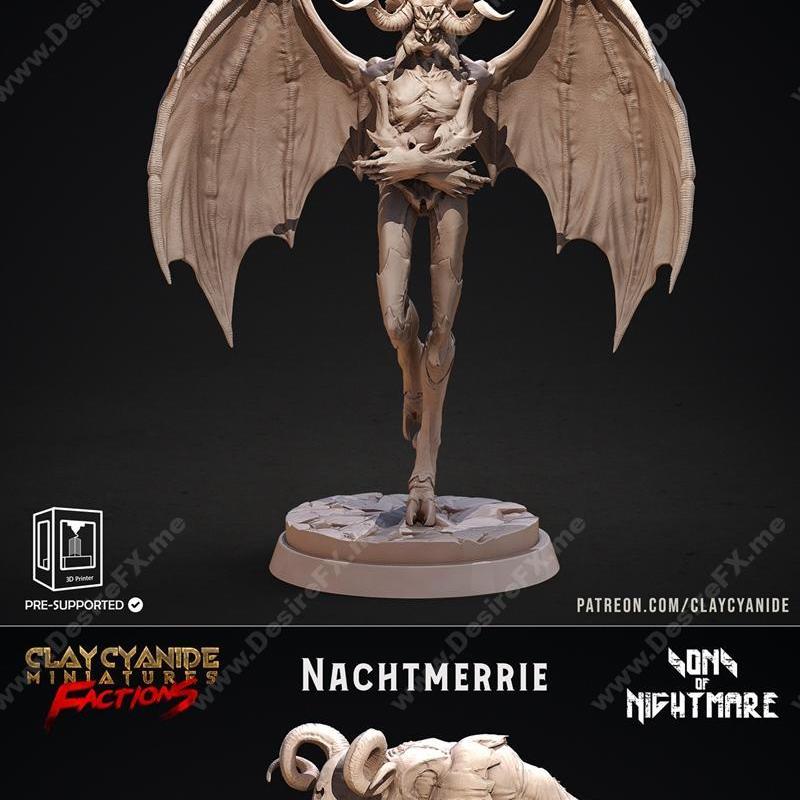 噩梦之子 3D打印迷你模型|Clay Cyanide Miniatures – Sons of Nightmare – 3D Print Model STL