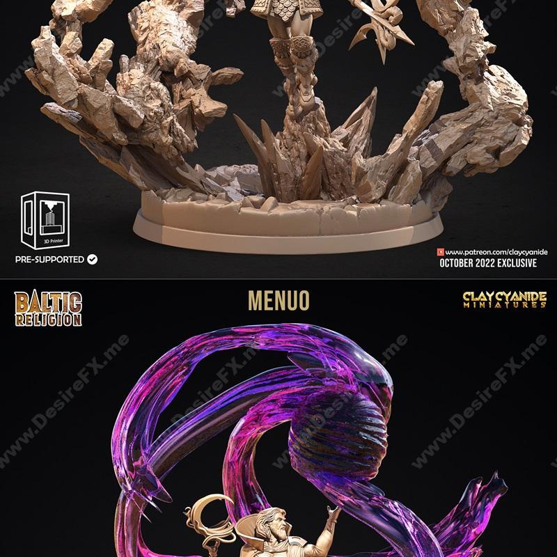 Baltic神话迷你模型 3D打印 STL|Clay Cyanide Miniatures – Baltic Mythology – 3D Print Model STL