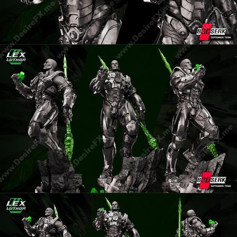 B3DSERK – 莱克斯·卢瑟 3D打印雕像模型|B3DSERK – Lex Luthor Statue – 3D Print Model STL