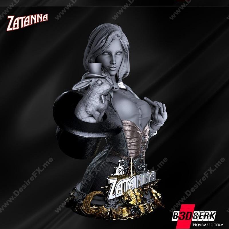 B3DSERK – 泽塔娜人像 – 3D打印模型|B3DSERK – Zatanna Bust – 3D Print Model STL