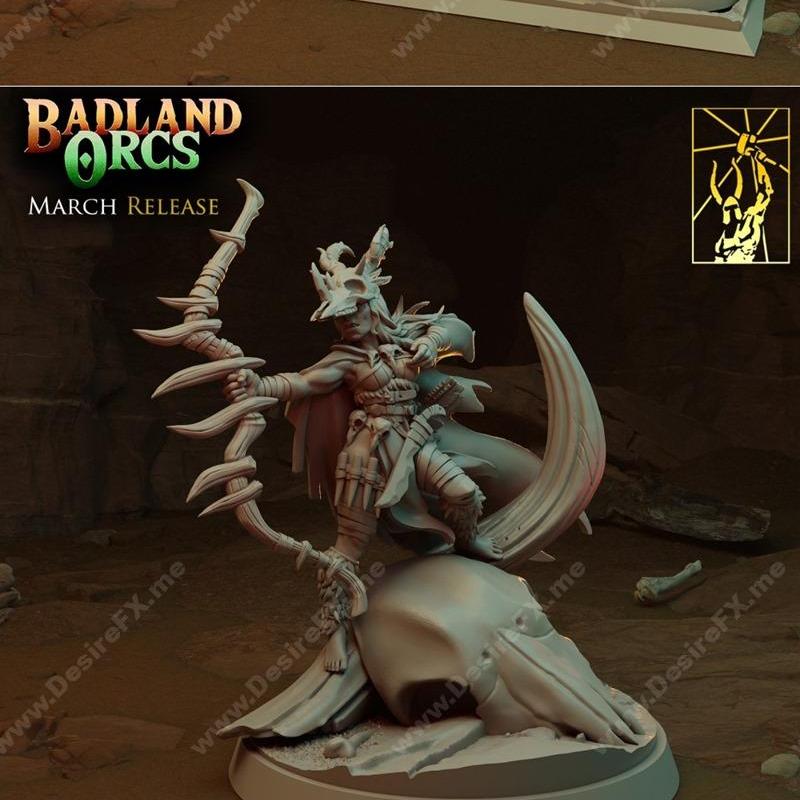 钛forge迷你模型-荒原兽人3D打印模型|Titan Forge Miniatures – Badland Orcs March 2022 – 3D Print Model STL