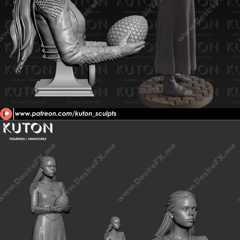 Rhaenyra 3D打印模型|Rhaenyra – 3D Print Model STL