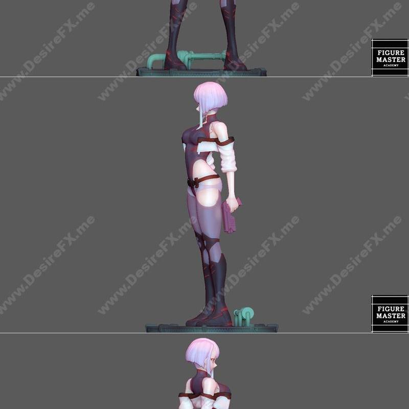 赛博朋克边缘行者2077 3D打印模型少女|Lucy Cyberpunk Edgerunners 2077 Anime Girl – 3D Print Model STL