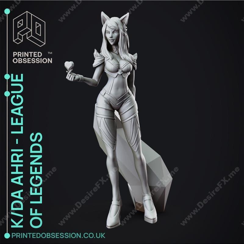 Ahri Kda 3D打印模型|Ahri Kda – League Of Legends – 3D Print Model STL
