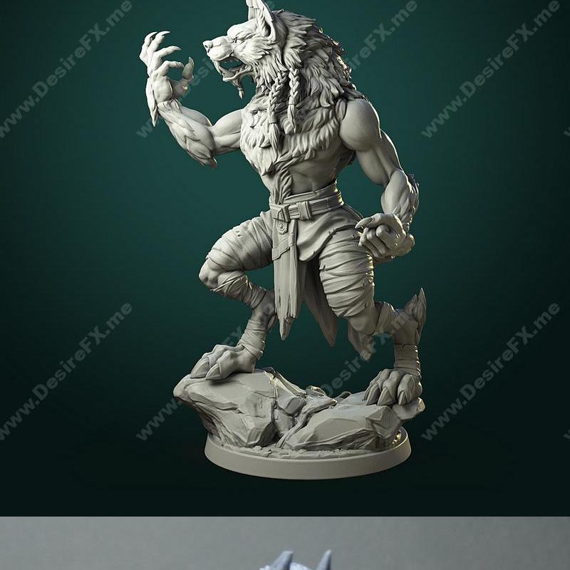 白狼酒馆 - 卡拉什森林阴影 - 3D打印模型|White Werewolf Tavern – Karrash The Forest Shadow V2 – 3D Print Model