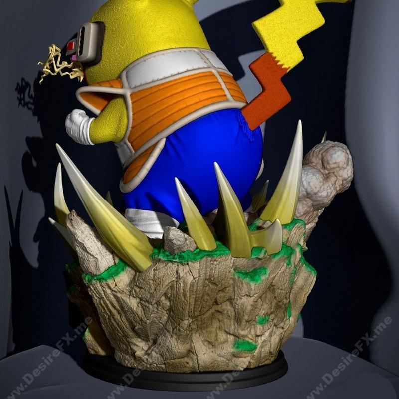 宝可梦3D打印模型：皮卡丘|Pikachujin Dragon Ball – 3D Print Model