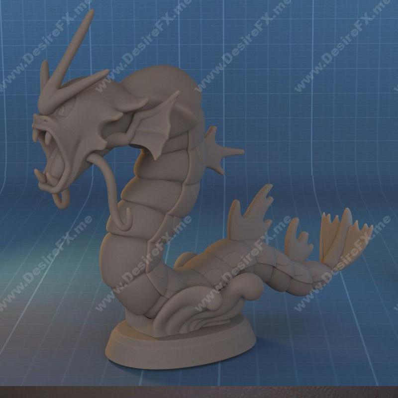 宝可梦：激龙 3D打印模型|Gyarados Pokemon – 3D Print Model