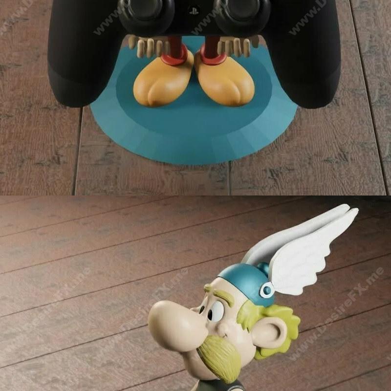 阿斯特里克斯游戏手柄支架 3D打印模型|Asterix – Gamepad Holder – 3D Print Model