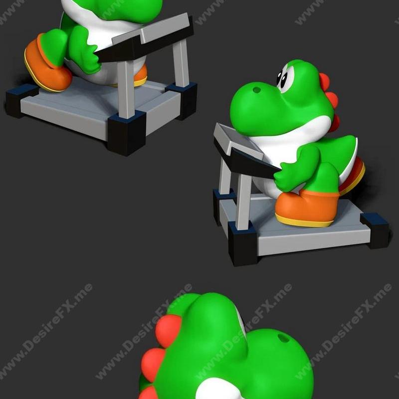 肥龙3D打印模型|Fat Yoshi – 3D Print Model