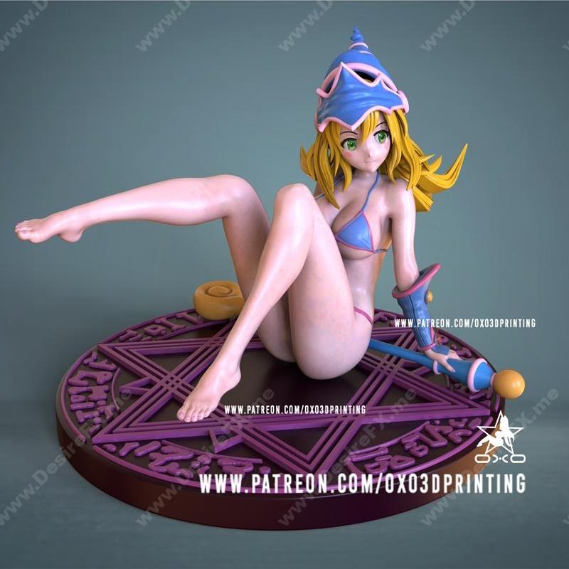 《游戏王：暗魔导girl 3D打印模型》|Dark Magician Girl – Yu-Gi-Oh – 3D Print Model STL