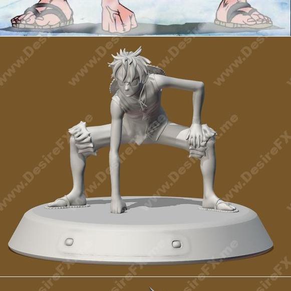 路飞 Gear 2 3D打印模型|Luffy Gear 2 – 3D Print Model STL