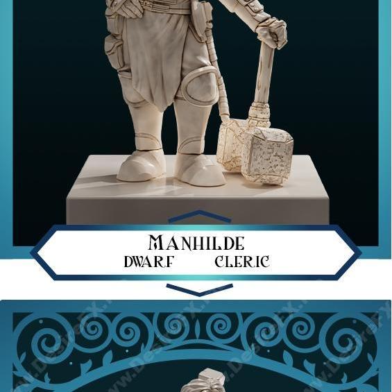 DnD女性角色3D打印模型|DnD is a Woman – 3D Print Model STL