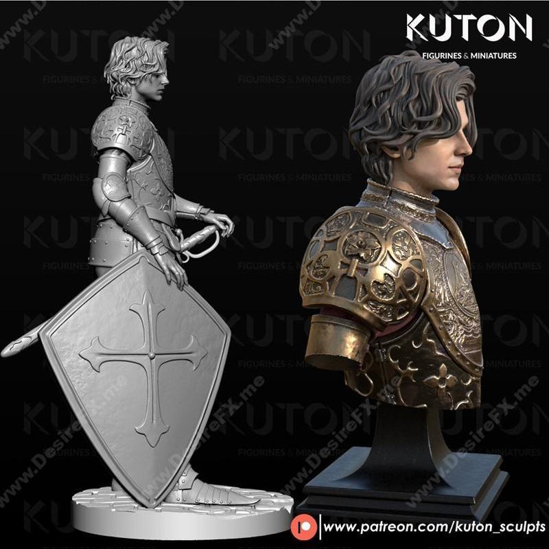 贵族士兵（沃尔夫斯坦）3D打印模型|Aristocrat Soldier (Sir Wulfstan) – 3D Print Model STL