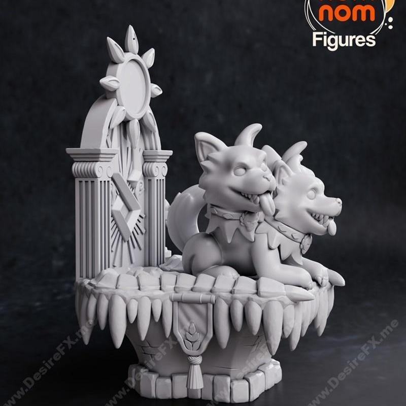 Chibi地狱犬NomNom 3D打印模型|Chibi Cerberus NomNom – 3D Print Model STL