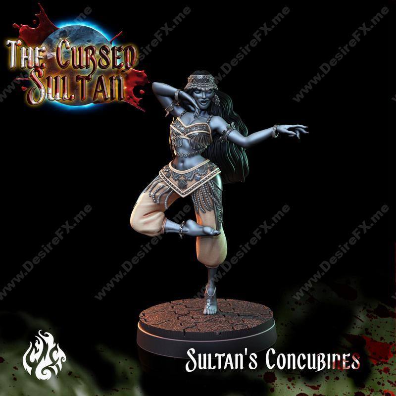诅咒苏丹——苏丹妃子 3D打印模型|The Cursed Sultan – Sultan’s Concubine 1 – 3D Print Model