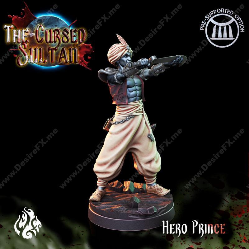 诅咒苏丹——英雄王子 3D打印模型|The Cursed Sultan – Hero Prince – 3D Print Model