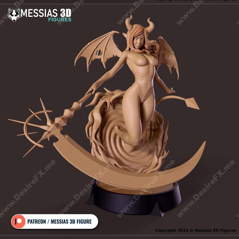 3D打印模型：动漫角色苏美尔女妖|Character Sucubus – 3D Print Model STL