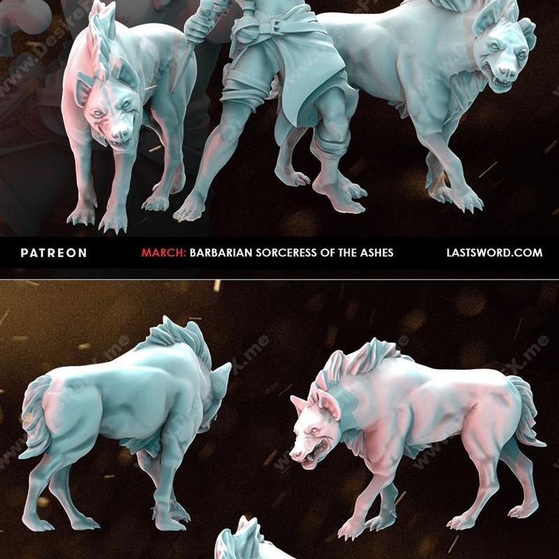 灰烬中的 Barbarian 神秘法师 3D打印模型|Last Sword Miniatures – Barbarian Sorcerer of the Ashes – 3D Print Model STL