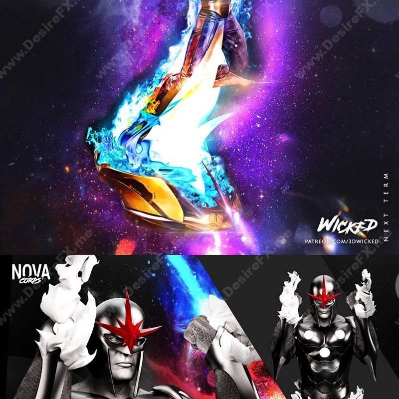 Wicked - Nova与Bust - 3D打印模型|Wicked – Nova and Bust – 3D Print Model STL