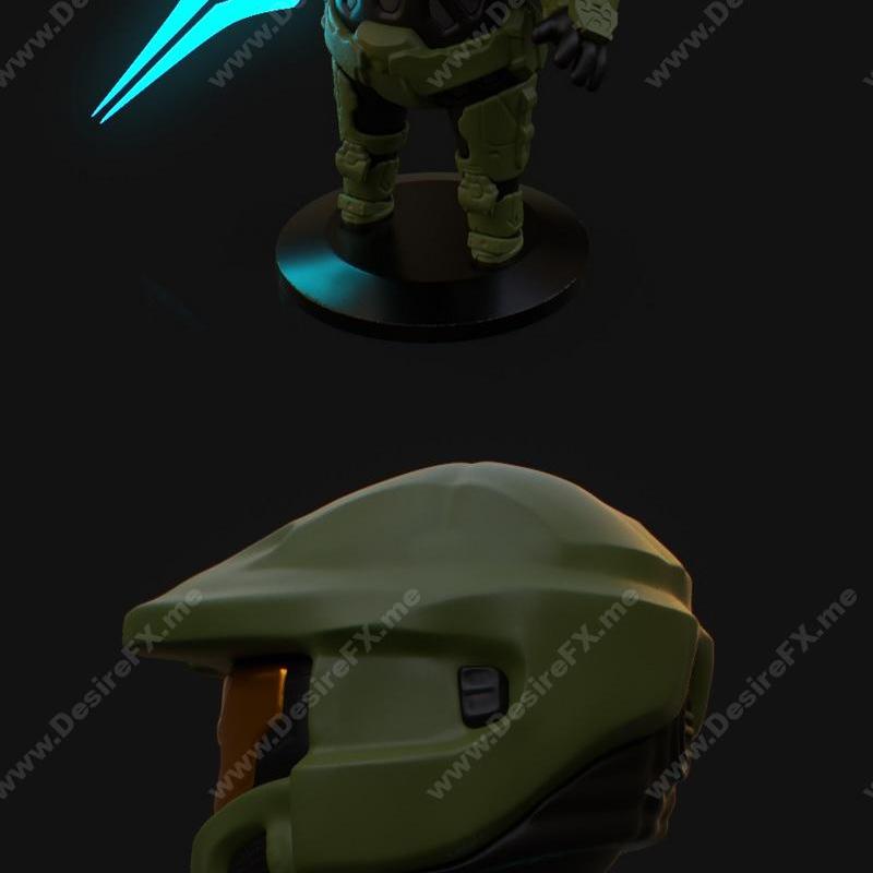 PlaKit Halo 诺曼底战役模型 - 主战坦克手（Master Chief）3D打印版|PlaKit – Halo – Master Chief