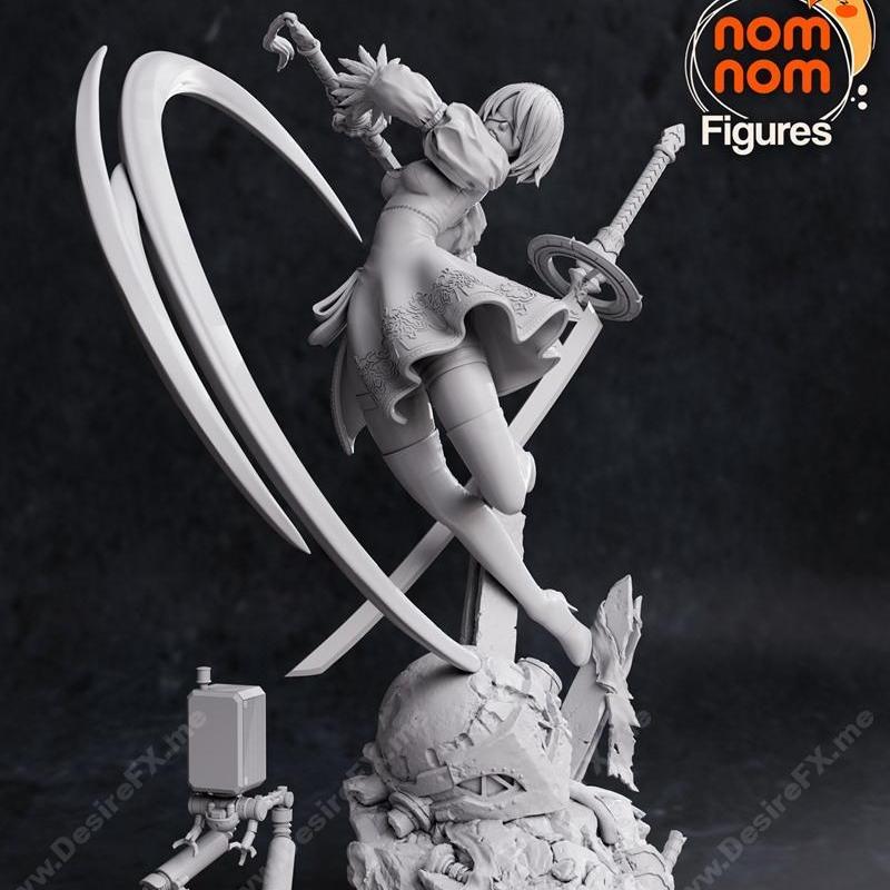 3D打印模型：尼尔：自动人形 - 伊诺西斯|2b – Nier Automata – 3D Print Model STL