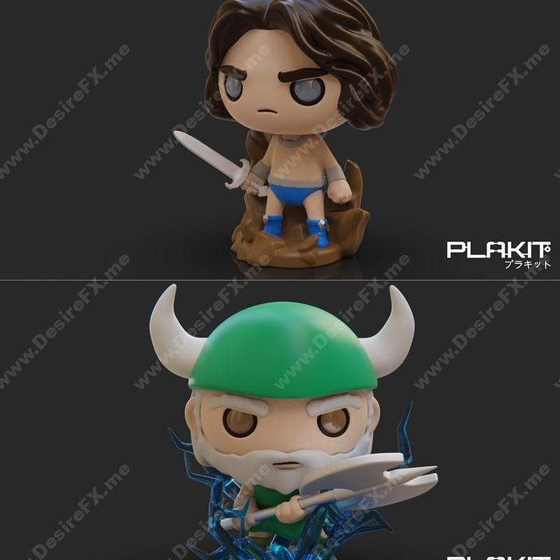 PlaKit - 金色战斧提里斯焰火 - 3D打印模型|PlaKit – Golden Axe Tyris Flare – 3D Print Model STL