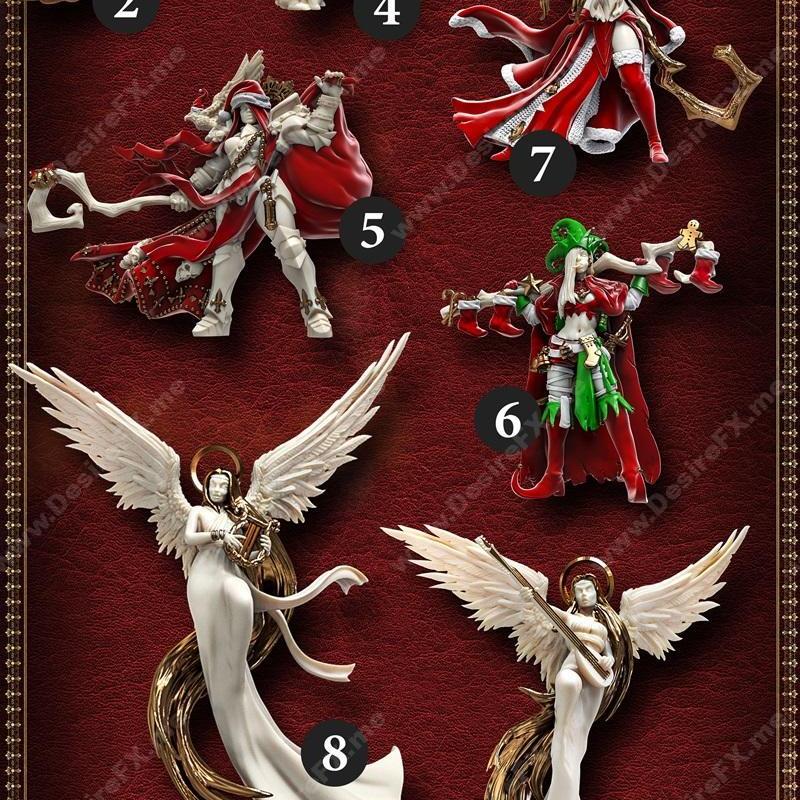 Raging Heroes圣诞冒险者3D打印模型|Raging Heroes Xmas – Christmas Adventurers – 3D Print Model STL