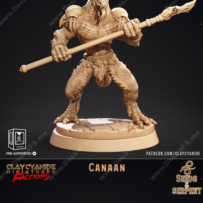 克莱因蓝迷你模型：蛇之种子 3D打印雕塑|Clay Cyanide Miniatures – Seeds of the Serpent – 3D Print Model STL