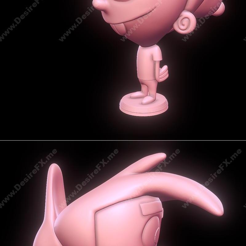 《公平怪兽：蒂米·特纳3D打印模型》|Timmy Turner – The Fairly OddParents – 3D Print Model STL