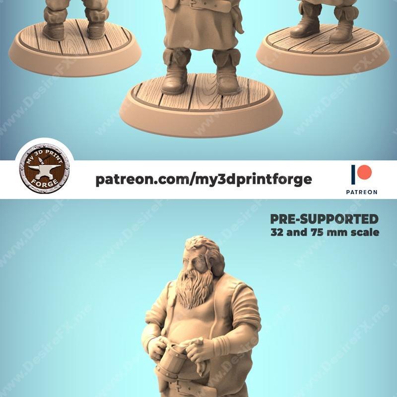 My3DPrintForge - 伊恩守护者 - 3D打印模型|My3DPrintForge – Innkeeper – 3D Print Model STL