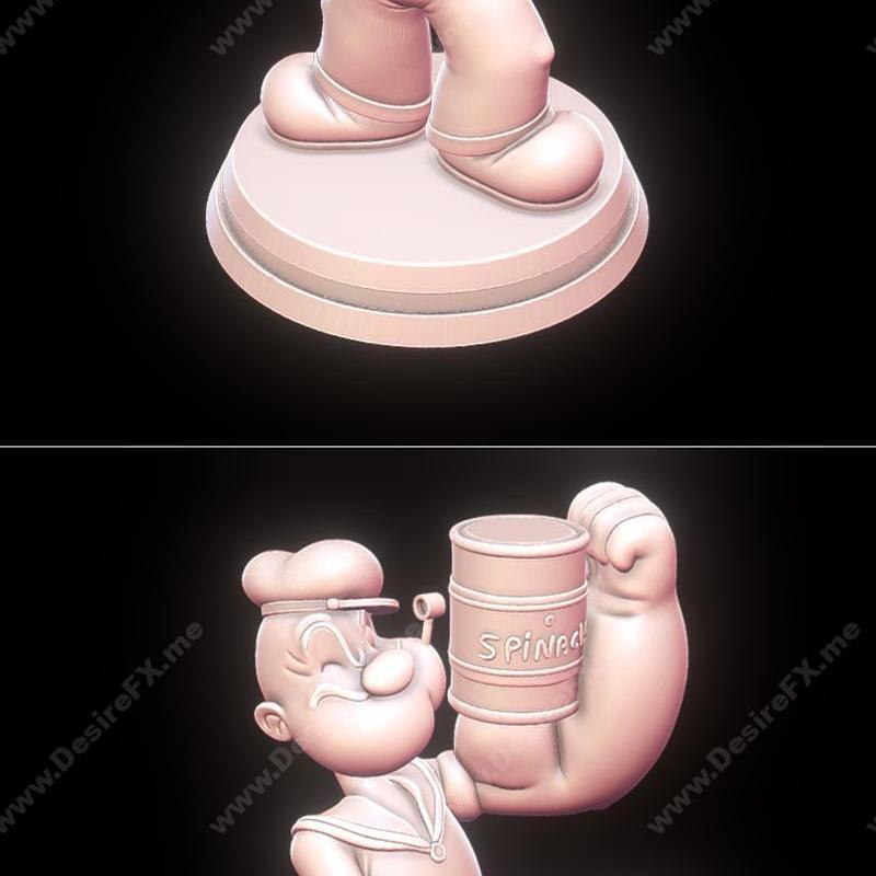 Popeye - 3D打印模型|Popeye – 3D Print Model STL