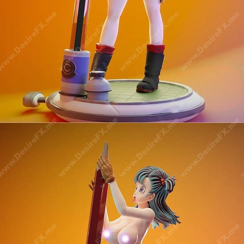 Bulma 裸体 3D打印模型|Bulma Lapicero Topless – 3D Print Model STL