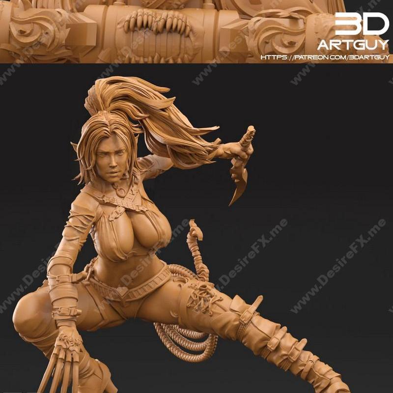 暗精灵 - 3D打印模型 STL|Dark Elf – 3D Print Model STL
