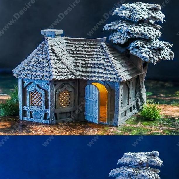 塔罗之城 阿尔chemist居所 3D打印模型|City of Tarok – Alchemists House – 3D Print Model STL