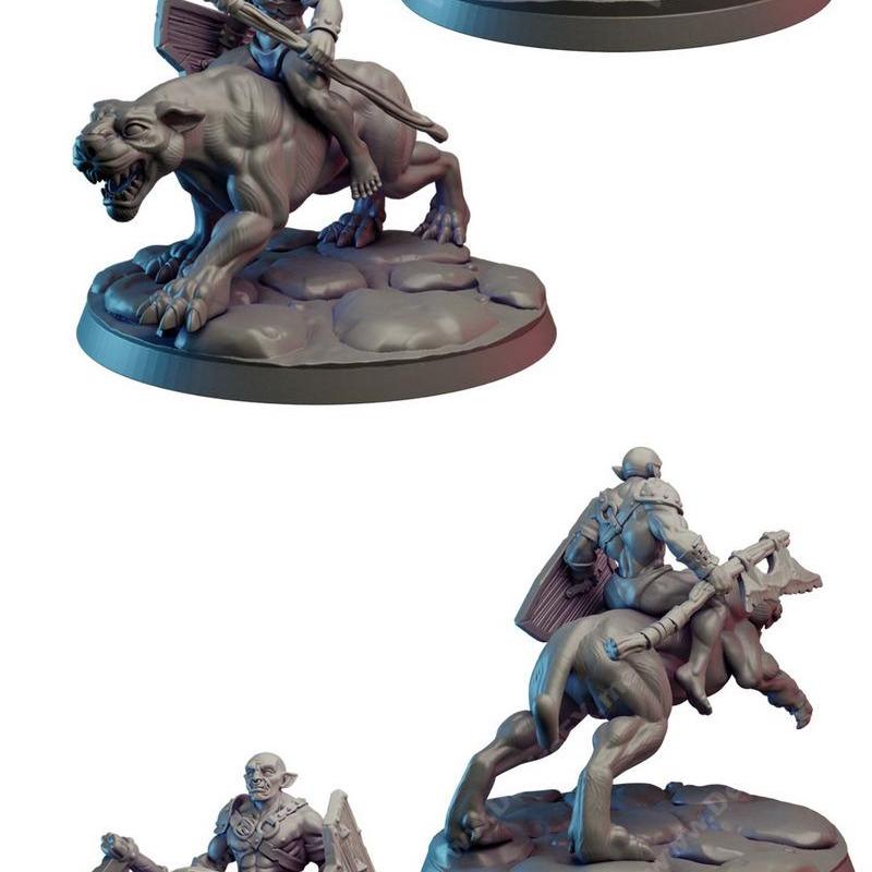 瓦尔维特·模块化猎豹套装——3D打印模型|Vae Victis – Modular Panthers Pack – 3D Print Model