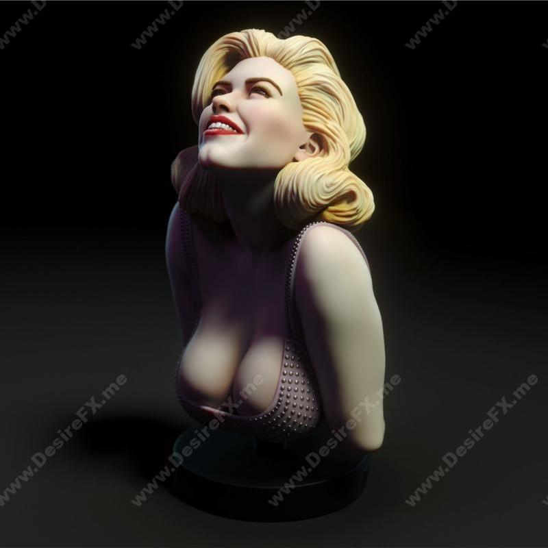 3D打印模型：赛博朋克战士造型|Practice Bust 3 – 3D Print Model STL