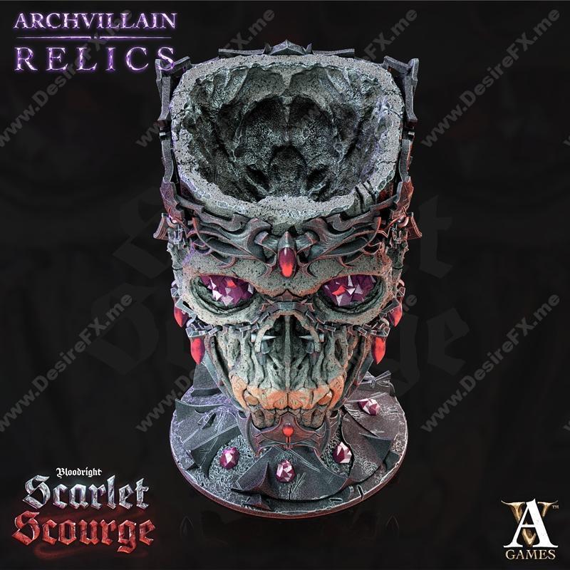 Archvillain游戏《吸血鬼老者头骨》3D打印模型|Archvillain Games – Archvillain Relics – Vampire Elder Skull – 3D Print Model STL