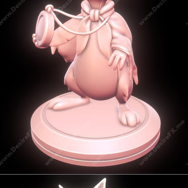 《尼姆希的秘密与黑狼——3D打印模型》|Mrs. Brisby – The Secret of NIMH and Black Wolf – 3D Print Model STL