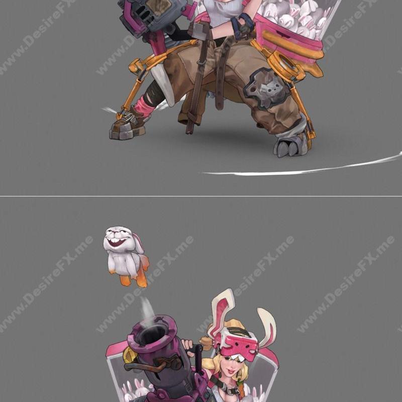 3D打印模型：艺术枪手胶囊玩具|Capsule Toy Artillerist – 3D Print Model STL