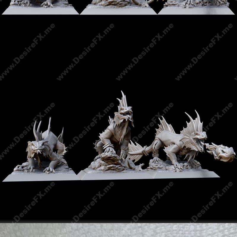 蝾螈——3D打印模型|Salamanders – 3D Print Model
