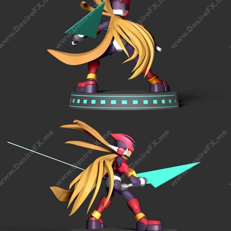 《Mega Man Zero 3D打印模型》|Mega Man Zero – 3D Print Model