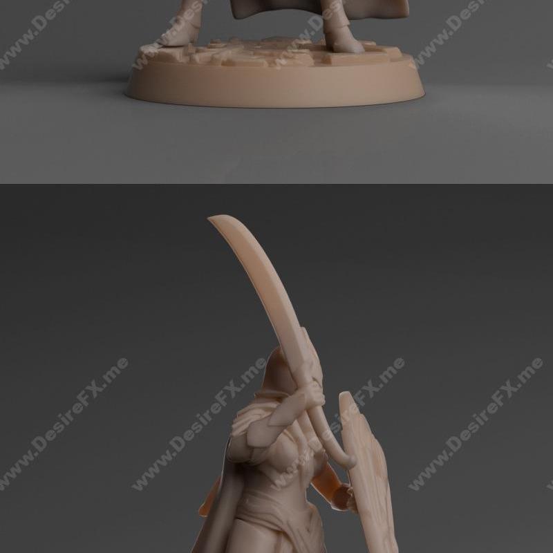 森林守护者3D打印模型|Lady of the forest guard – 3D Print Model