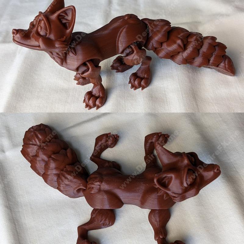 Flexi Fox – 3D打印动漫角色模型|Flexi Fox – 3D Print Model